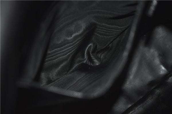 Authentic GUCCI Bamboo 2Way Shoulder Hand Bag Leather 0011638 Black 1231G