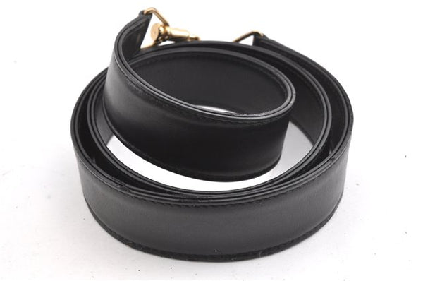 Authentic GUCCI Bamboo 2Way Shoulder Hand Bag Leather 0011638 Black 1231G