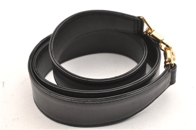 Authentic GUCCI Bamboo 2Way Shoulder Hand Bag Leather 0011638 Black 1231G