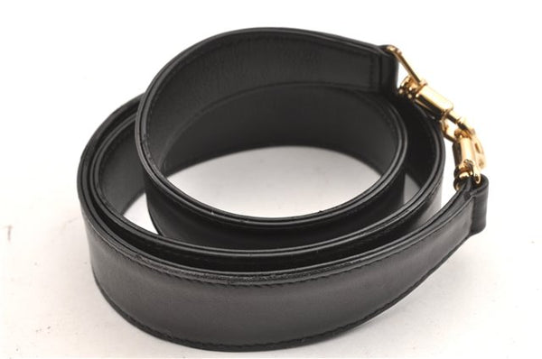 Authentic GUCCI Bamboo 2Way Shoulder Hand Bag Leather 0011638 Black 1231G