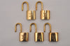 Authentic Louis Vuitton Padlock Gold 10Set LV 1231I