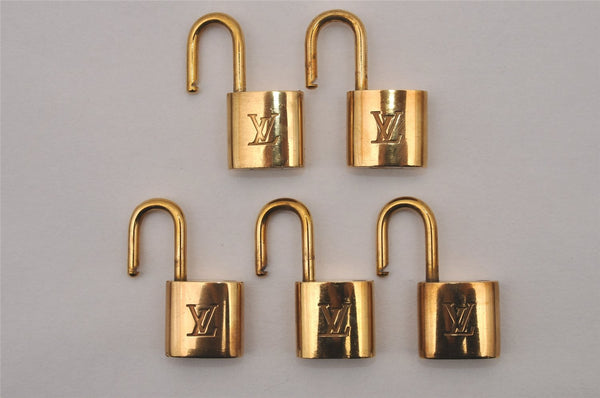 Authentic Louis Vuitton Padlock Gold 10Set LV 1231I