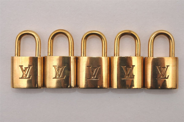 Authentic Louis Vuitton Padlock Gold 10Set LV 1231I