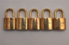 Authentic Louis Vuitton Padlock Gold 10Set LV 1231I