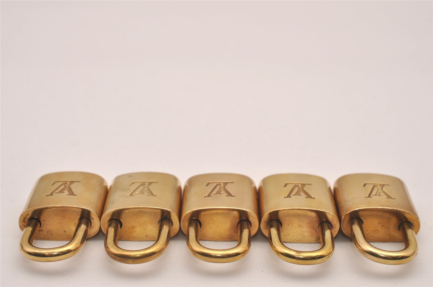 Authentic Louis Vuitton Padlock Gold 10Set LV 1231I