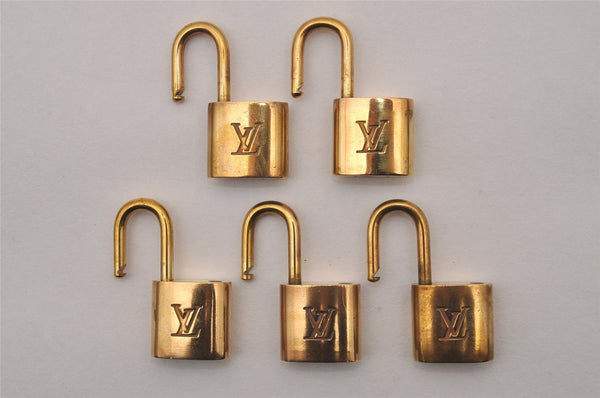 Authentic Louis Vuitton Padlock Gold 10Set LV 1231I