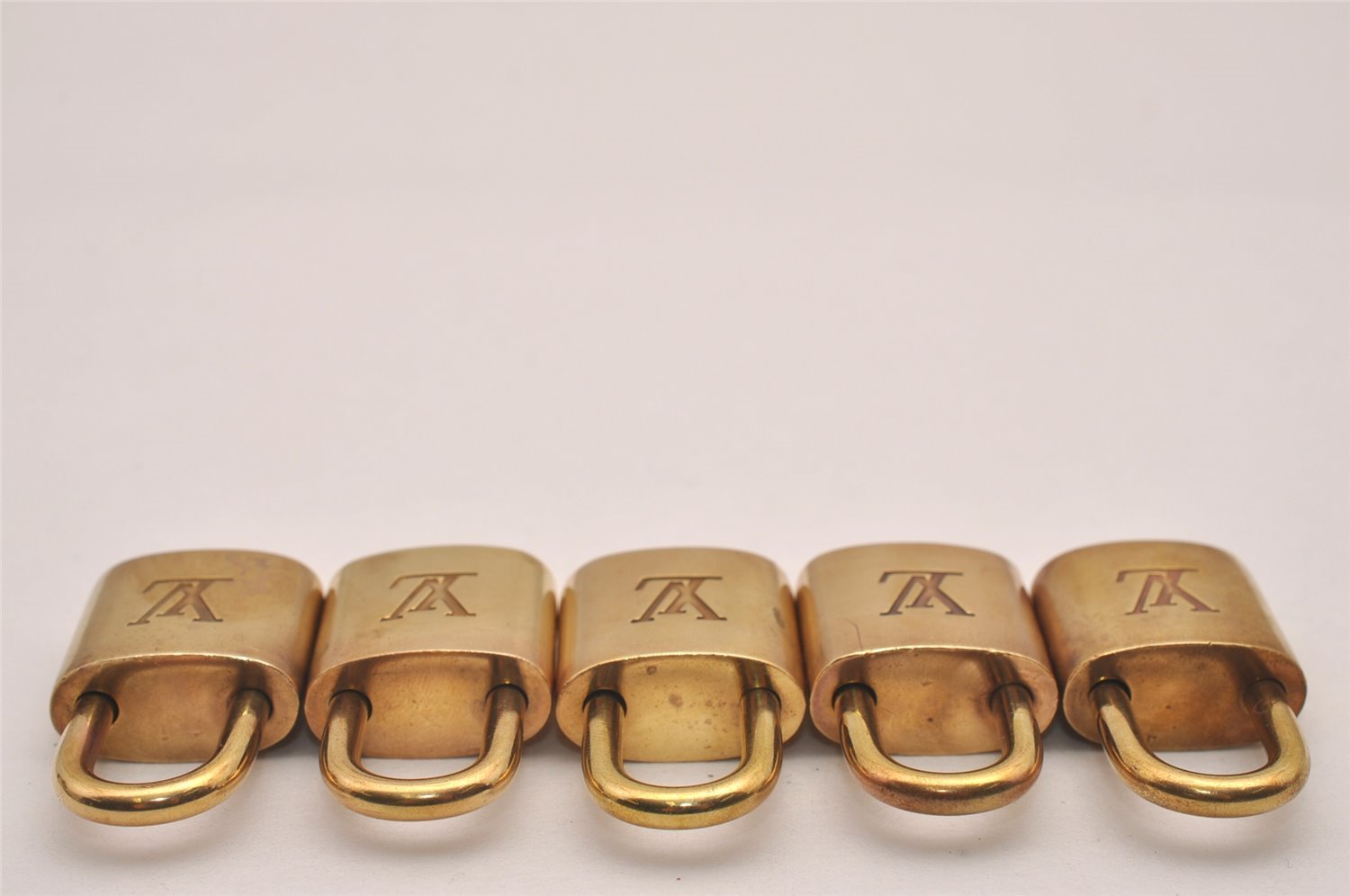 Authentic Louis Vuitton Padlock Gold 10Set LV 1231I