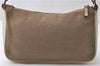 Auth GUCCI Bamboo Shoulder Bag Purse Canvas Leather 0013870 Beige White 1232D