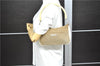 Auth GUCCI Bamboo Shoulder Bag Purse Canvas Leather 0013870 Beige White 1232D