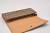 Authentic FENDI Zucchino Vintage Long Wallet Purse Canvas Brown Box 1232I