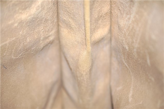 Authentic GUCCI Vintage Clutch Hand Bag Purse GG PVC Leather Brown 1233G