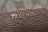 Authentic GUCCI Vintage Clutch Hand Bag Purse GG PVC Leather Brown 1233G