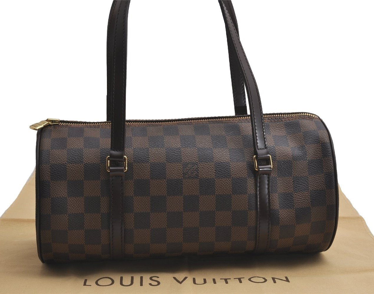 Authentic Louis Vuitton Damier Papillon 30 Hand Bag Purse N51303 LV 1233I