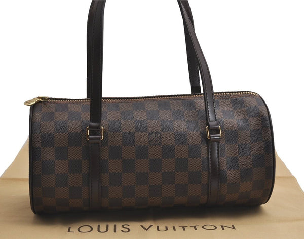 Authentic Louis Vuitton Damier Papillon 30 Hand Bag Purse N51303 LV 1233I