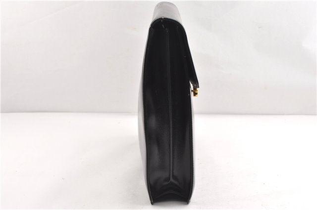 Authentic GUCCI Vintage 2Way Business Documents Case Leather Black 1234G