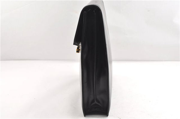 Authentic GUCCI Vintage 2Way Business Documents Case Leather Black 1234G