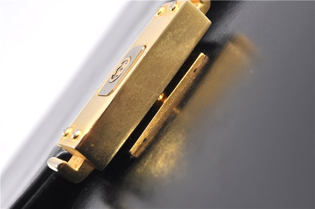 Authentic GUCCI Vintage 2Way Business Documents Case Leather Black 1234G