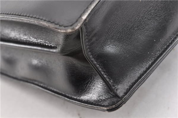 Authentic GUCCI Vintage 2Way Business Documents Case Leather Black 1234G