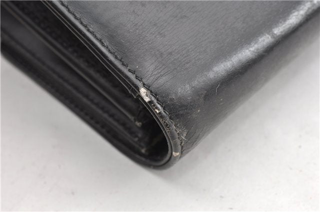 Authentic GUCCI Vintage 2Way Business Documents Case Leather Black 1234G