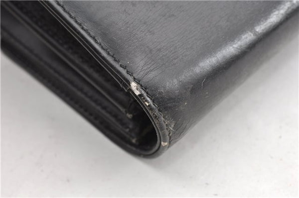 Authentic GUCCI Vintage 2Way Business Documents Case Leather Black 1234G