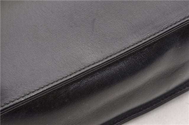 Authentic GUCCI Vintage 2Way Business Documents Case Leather Black 1234G