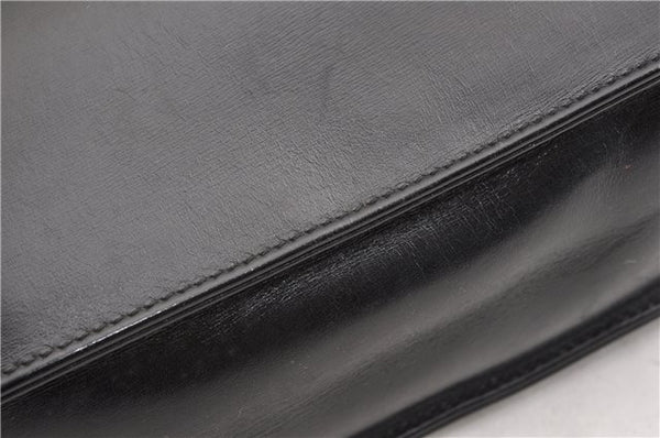 Authentic GUCCI Vintage 2Way Business Documents Case Leather Black 1234G