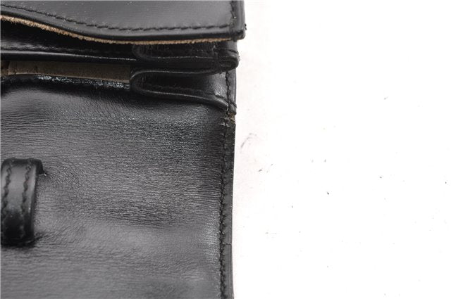 Authentic GUCCI Vintage 2Way Business Documents Case Leather Black 1234G