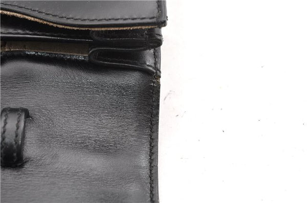 Authentic GUCCI Vintage 2Way Business Documents Case Leather Black 1234G