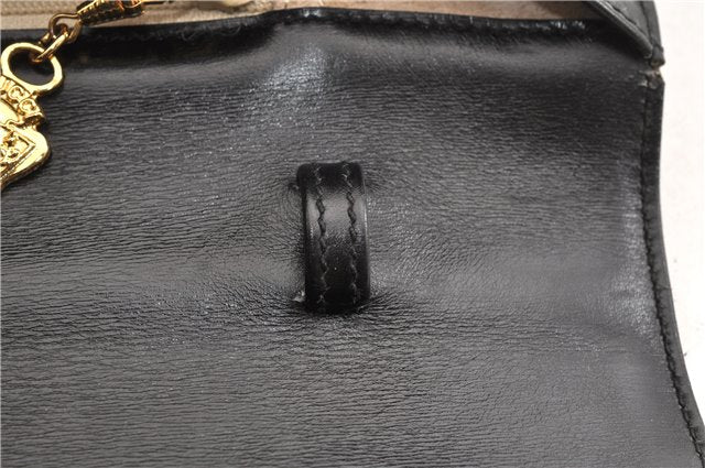 Authentic GUCCI Vintage 2Way Business Documents Case Leather Black 1234G