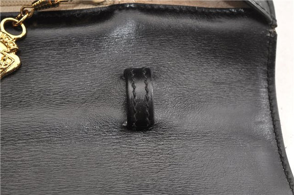 Authentic GUCCI Vintage 2Way Business Documents Case Leather Black 1234G