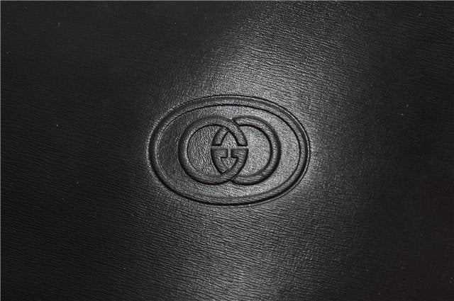 Authentic GUCCI Vintage 2Way Business Documents Case Leather Black 1234G