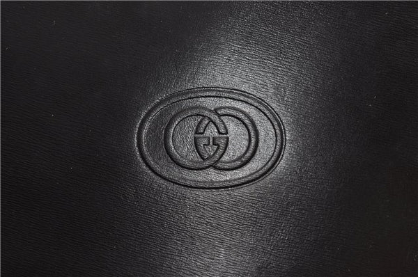 Authentic GUCCI Vintage 2Way Business Documents Case Leather Black 1234G