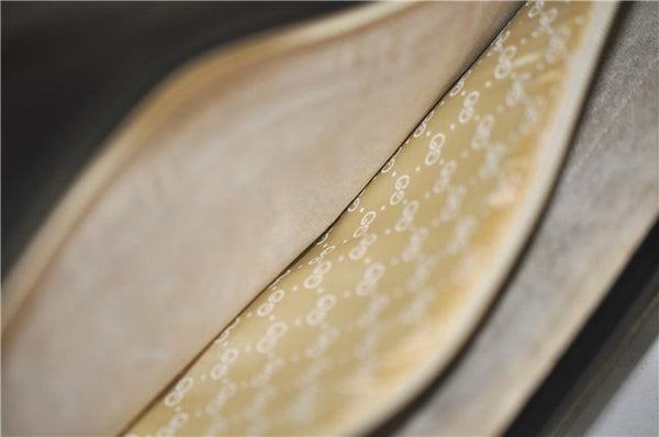 Authentic GUCCI Vintage 2Way Business Documents Case Leather Black 1234G