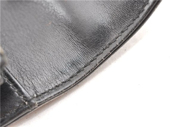 Authentic GUCCI Vintage 2Way Business Documents Case Leather Black 1234G