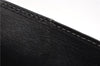 Authentic BURBERRY Vintage Leather Clutch Hand Bag Purse Black 1235F