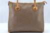 Authentic GUCCI Micro GG PVC Leather Shoulder Tote Bag Brown 1235G