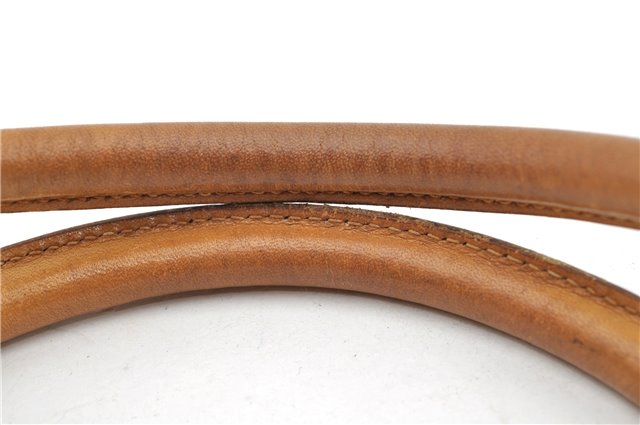 Authentic GUCCI Micro GG PVC Leather Shoulder Tote Bag Brown 1235G