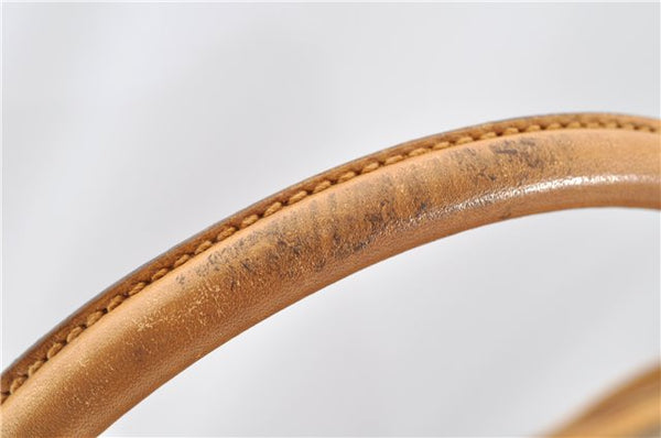 Authentic GUCCI Micro GG PVC Leather Shoulder Tote Bag Brown 1235G