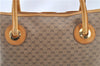 Authentic GUCCI Micro GG PVC Leather Shoulder Tote Bag Brown 1235G