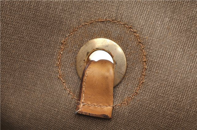 Authentic GUCCI Micro GG PVC Leather Shoulder Tote Bag Brown 1235G