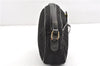 Authentic CELINE Macadam Blason Shoulder Cross Bag Canvas Leather Black 1236G
