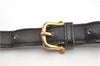 Authentic CELINE Macadam Blason Shoulder Cross Bag Canvas Leather Black 1236G