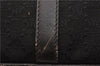 Authentic CELINE Macadam Blason Shoulder Cross Bag Canvas Leather Black 1236G