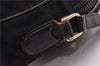 Authentic CELINE Macadam Blason Shoulder Cross Bag Canvas Leather Black 1236G