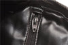 Authentic CELINE Macadam Blason Shoulder Cross Bag Canvas Leather Black 1236G
