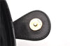 Authentic CELINE Macadam Blason Shoulder Cross Bag Canvas Leather Black 1236G