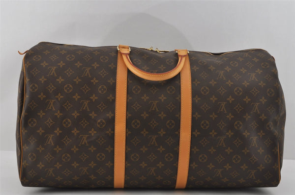 Authentic Louis Vuitton Monogram Keepall 60 Travel Boston Bag M41422 LV 1236I