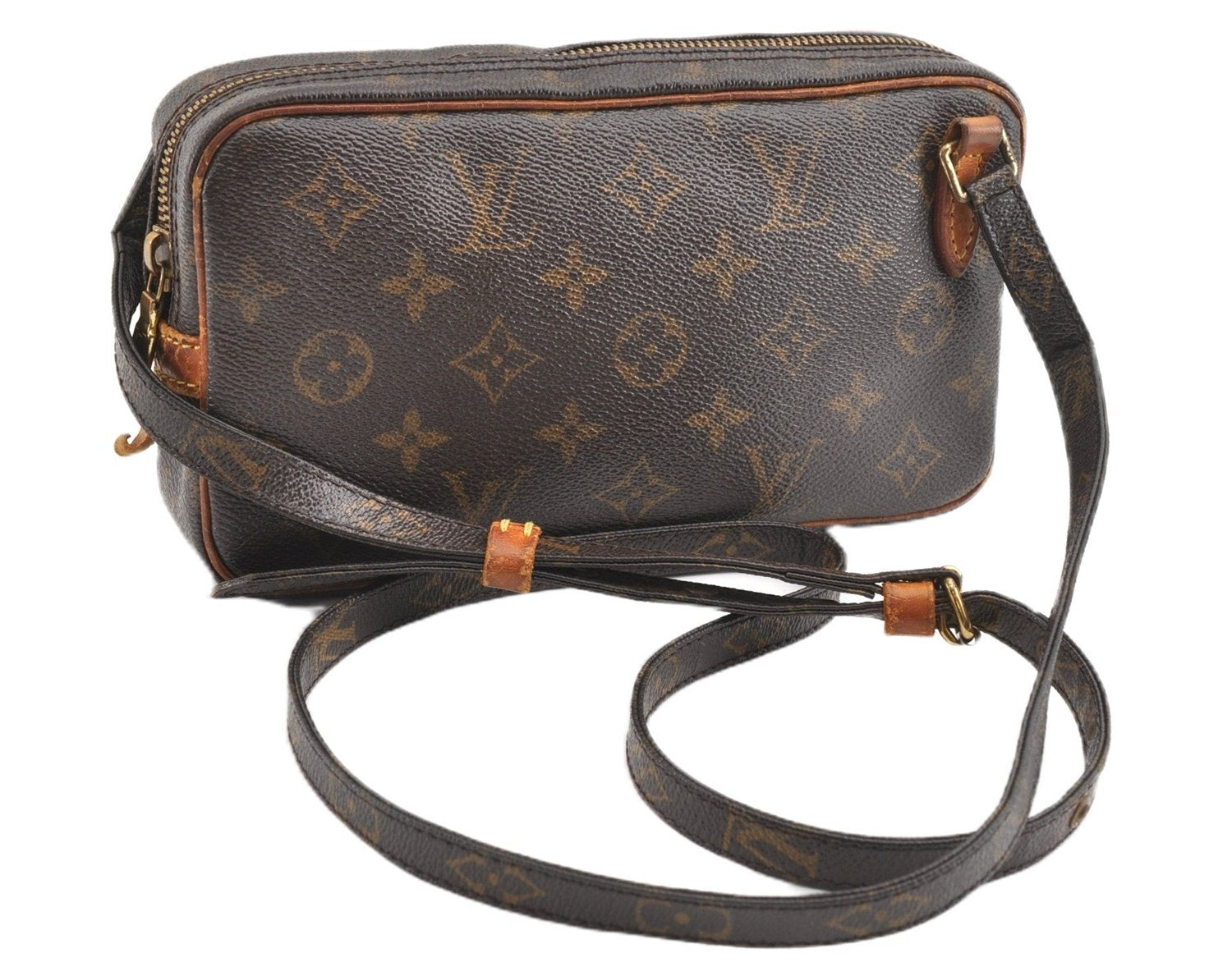Auth Louis Vuitton Monogram Marly Bandouliere Shoulder Cross Bag M51828 LV 1237G