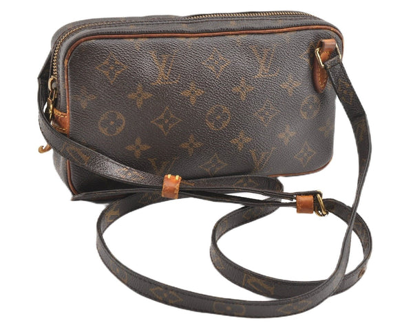 Auth Louis Vuitton Monogram Marly Bandouliere Shoulder Cross Bag M51828 LV 1237G