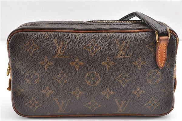 Auth Louis Vuitton Monogram Marly Bandouliere Shoulder Cross Bag M51828 LV 1237G